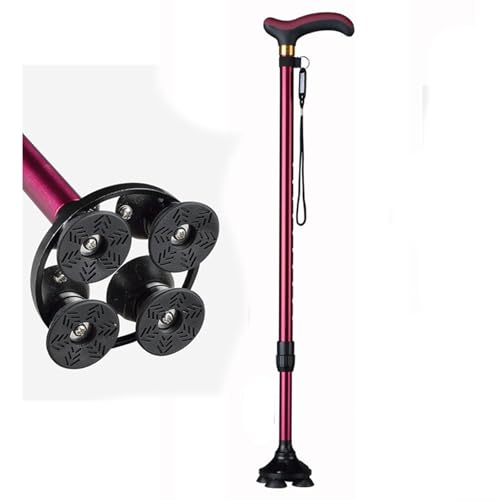 TerraShine 伸縮ステッキ 多機能ステッキつえ 歩行補助杖 介護用杖 自立式 軽量 10段階調節 滑り止め 高齢者 男性用と女性用