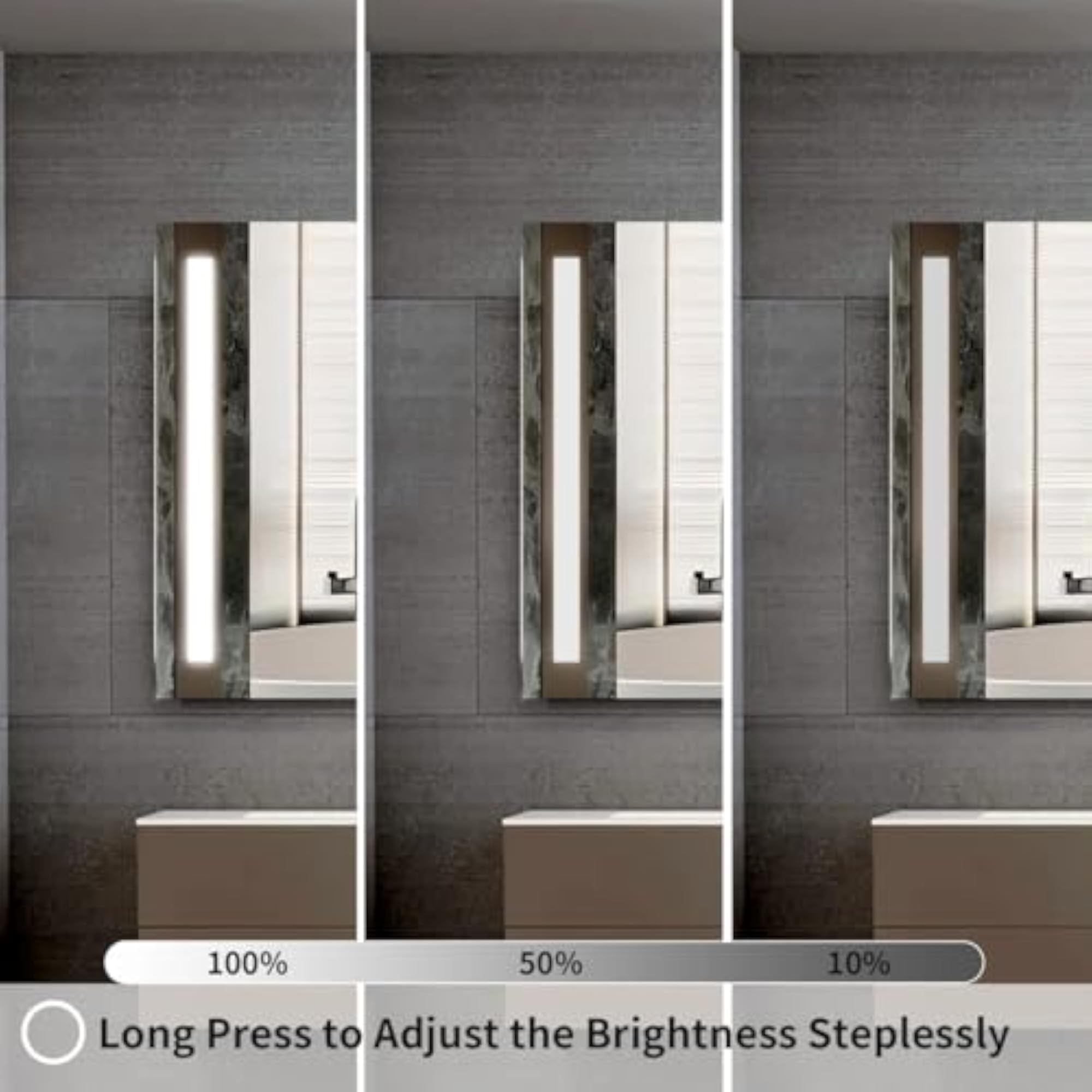 Premium Double Line LED Vanity Mirror with Illumination