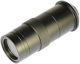 Industry Lens 8X -100X Magnification Adjustable 25mm Zoom C-mount Lens Glass For Industry Microscope Camera Eyepiece Magnifier