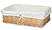 Vintiquewise Large Willow Basket with Fabric Lining (1 Large Basket)