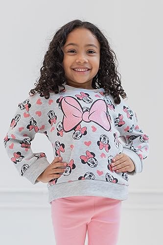 Image of Disney Minnie Mouse Fleece Sweatshirt and Leggings Outfit Set Infant to Big Kid Sizes (12 Months - 14-16)