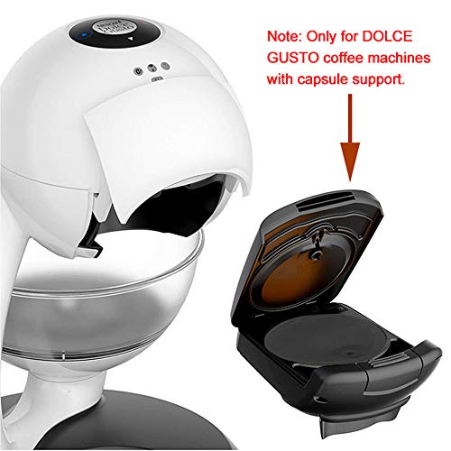 Cápsula de café reutilizável Blusea, conjunto de filtro de café de aço inoxidável, compatível com má