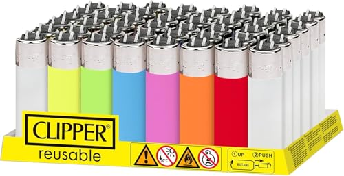 HIBRON 48 Mecheros Encendedores Pocket Recargables y Reutilizables (O)