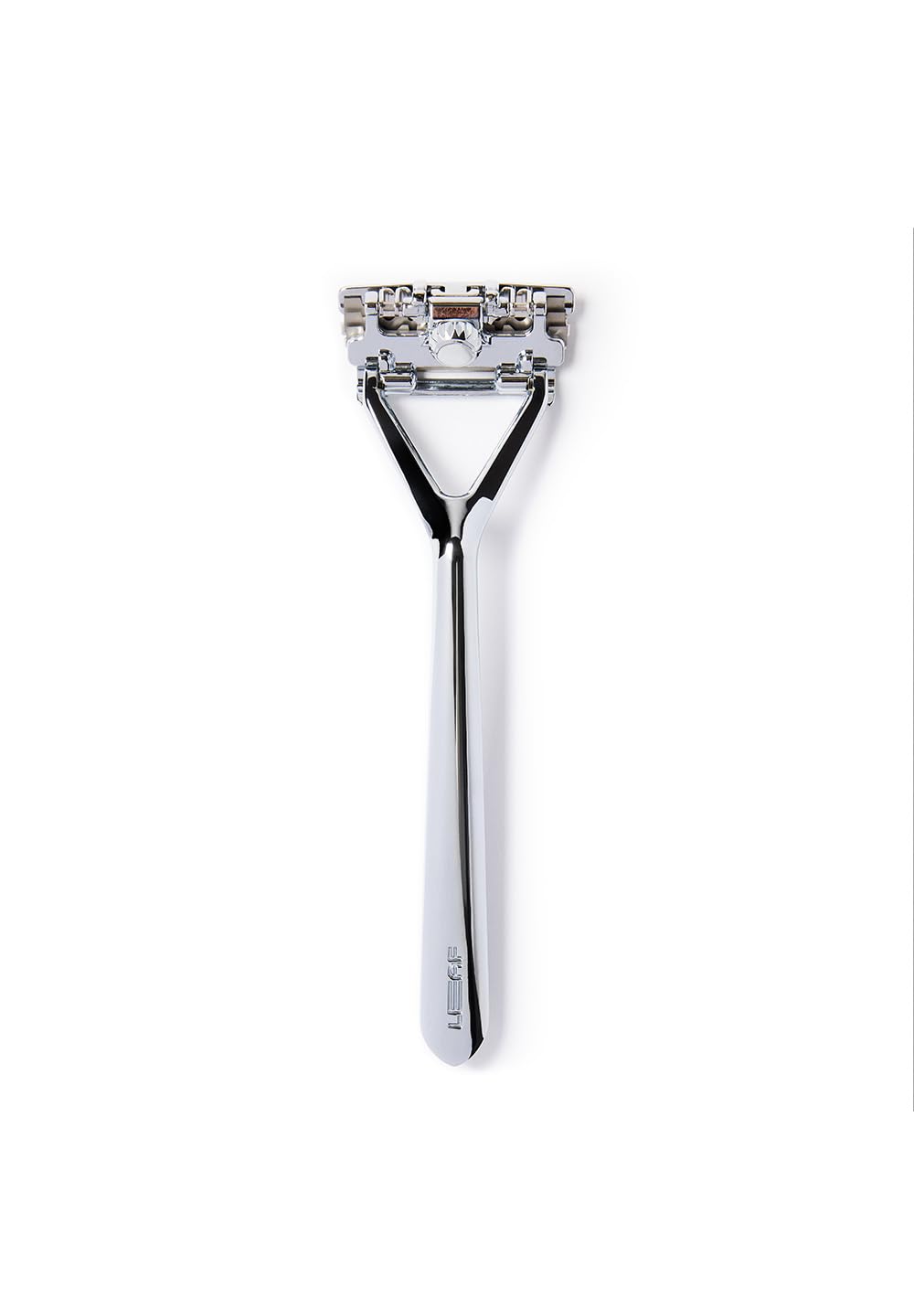 Leaf Shave | Leaf Razor, Chrome - All-Metal, Eco-Friendly Shaver for Women & Men; Includes 10 Stainless Steel Single-Edge Blades; Recommended for Head Shaving and Leg Shaving