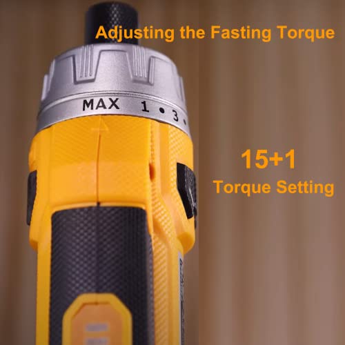 INGCO Cordless Screwdriver, LithiumIon Screwdriver Set, 1 /4 inch 8V