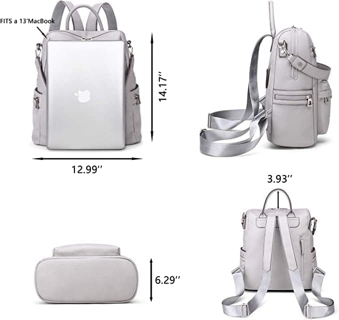 Image of Vegan Leather Girl's Travel Casual Collage Backpack With Shoulder Strap Travel College Gift For Teenager