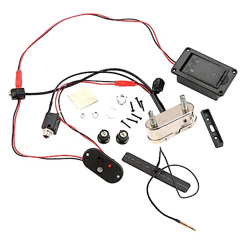 SHOWERORO Cello Sound Pickup Preamp Bass Preamp Kit for Cello Players Easy to Install