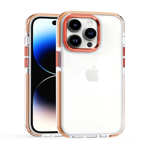 Coque iPhone 12 Pro Max antichoc orange en cristal acrylique LVTFCO