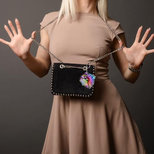 12pcs Supple Coin Purse Square Change Pouch with Sequins for Business Cards Cash Earphones Lightweight and Compact for Daily Use for Shopping and School4