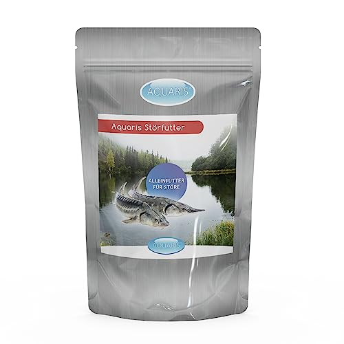 AQUARIS La Nourriture pour esturgeon ne Trouble Pas l'eau 680 g / 1 l / 3 mm, et Contient de Nombreux nutriments