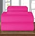Elegant Comfort Luxury Premium Hotel Quality Microfiber 4-Piece Sheet Set - Wrinkle Resistant, All Around Elastic Fitted Sheet, Deep Pocket up to 16'', King, Hot Pink