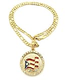 Puerto Rico Flag Pendant 5mm 24