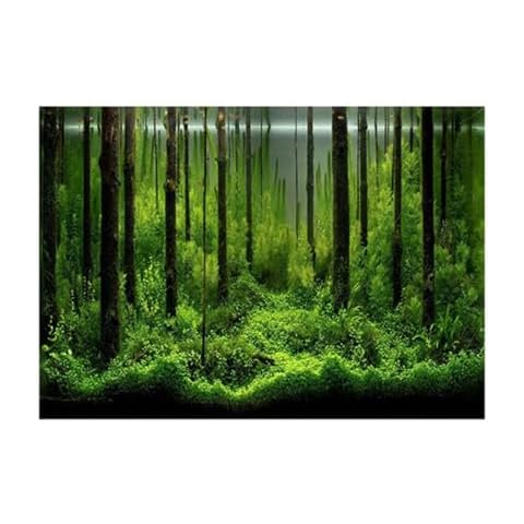 YOUTHINK Fish Tank Forest Background Poster Cover