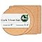 Cterwk 4PCS High Density Thick Round Cork Trivets For Hot Dishes, 4 Inch Heat Resistant Cork Coaster Hot Pads 4 4 0 2 - View #3