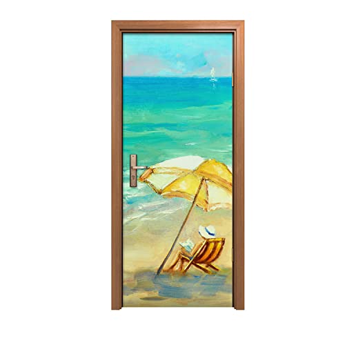 Autocollant de porte pour masquer les rayures 80x200 - 2
