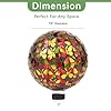 Lily's Home Colorful Mosaic Glass Gazing Ball, Designed with a Stunning Holographic Butterflies Mosaic Pattern to Bring Color to Any Home and Garden, (10 Inches Dia.) #1