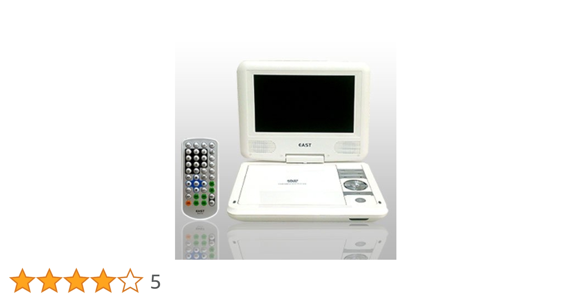 【新品未使用】EAST 7インチポータブルDVDプレーヤー 乾電池式7型ポータブルDVDプレーヤー ホワイト DVD-P780 アズマ