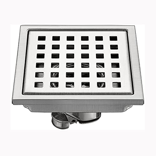 Drain de douche anti-odeur en inox 15cm avec filtre à cheveux haute performance pour salle de bain