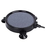 Umoonfine Difusor de burbujeador de disco de piedra de aire de 5 pulgadas para acuarios Hydroponics Fish Tank