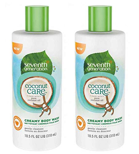 Seventh Generation Coconut Care Creamy Baby Body Wash - 10.5 oz (2 Pack)