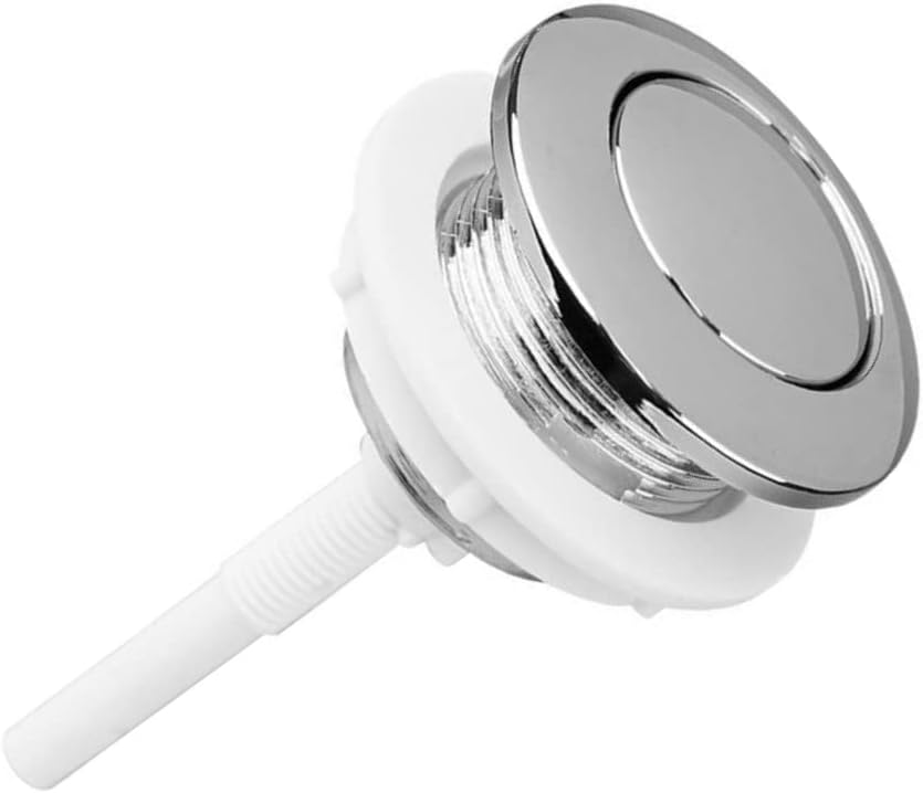 Toilet Flush Button Single Push Toilet Tank Button Concealed Toilet Button for Household Toilet Tank Parts Replacement