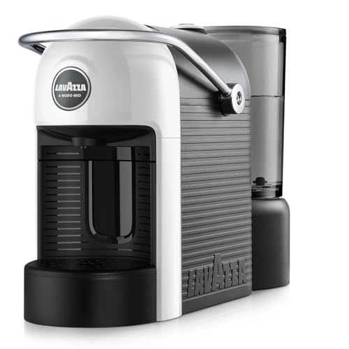 Lavazza, A Modo Mio Jolie EVO - Cafetera de cápsulas de 36% plástico reciclado, compatible con cápsulas A Modo Mio, con reposavasos extraíble, apagado automático, 1250 W, 220-240 V, 50-60 Hz, color