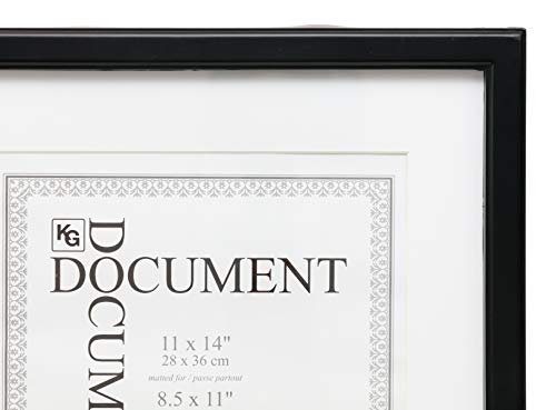 Kiera Grace Contemporary Document-Frames, 11 X 14, Black #TOP3