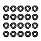 sourcing map 20Stk.Nitrilkautschuk O-Ringe 6 mm AD 2 mm ID 2 mm Breite metrische Dichtung