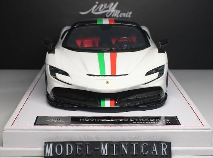 Amazon | △絶版！超貴重な！White！世界限定88台！IM 1/18 SF90