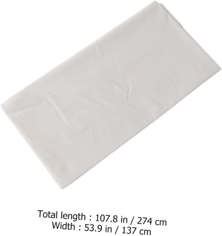 Garneck 10pcs Disposable Tablecloths Folding Plastic Banquet Covers Table Ornament Easy Clean Party Table