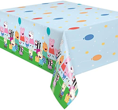 Peppa Pig Birthday Party Supplies Decoration Bundle Pack includes 16 Dessert Cake Plates, 16 Napkins, 1 Table Cover, 1 Mylar Balloon 18", 1 Dinosaur Sticker Sheet (Bundle for 16) - Image 4