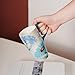 Topadorn 17 Oz Ceramic Travel Mug with Handle, Splash-Resistant Slider Lid, Suitable for Coffee and Tea, Microwave & Dishwasher Safe, Flowers & Butterflies