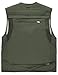 Vanchenl Herren Freizeit Safari Angeln Outdoor Arbeit Weste Jacke Foto Reise Cargo Mesh Weste Multi Taschen Armeegrün XL