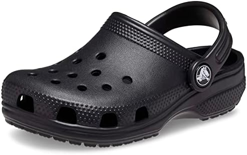 Crocs Kids' Classic Clog , Black/Black, 3 Little Kid