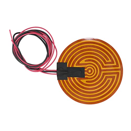 Tbest 120W Round Pi Heating Film Ible Polyimide Heater Plate 3D Printer Hot Bed Ariec12V Indusal Plies Electronic Conent