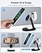 3 in 1 Wireless Charger Charging Station for iPhone,Qi2 Certified 15W Magnetic Charging Stand for Mag-Safe with 30W USB C Adapter&Friendly Night Light for iPhone 16/15/14/13/12,Apple Watch,AirPods