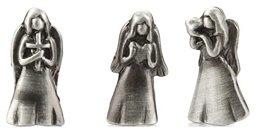 Ganz Angel Prayer Box Trinket - Triple Angels Charm Pewter3