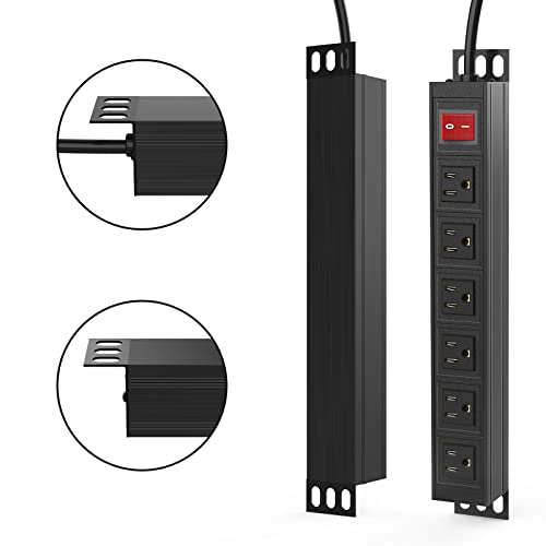 Btu PDU 6 Outlet Power Strip, Metal Mountable Power Strip Surge Protector thumb #1