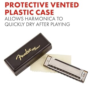 Fender Blues Deluxe Harmonica, Pack of 3 with case (Keys C,G,A) - Les Beatles, Paul McCartney, John Lennon, RIngo Starr, George Harrison Fender Blues Deluxe Harmonica, Pack of 3 with case (Keys C,G,A) – Image 4