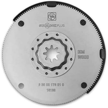 Fein StarLock Plus HSS Bi-Metal Oscillating Saw Blade - 3-15/16" Diameter for Long Straight Cuts, Parquet, Laminate, Wood Paneling - Fits most Multitools - 63502176210