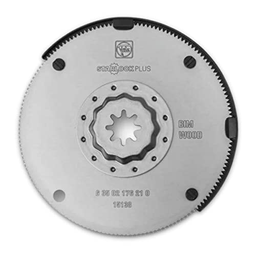 Fein Starlock Plus Hss Bi-Metal Oscillating Saw Blade - 3-15/16" Diameter For Long Straight Cuts, Parquet, Laminate, Wood Paneling - Fits Most Multitools - 63502176210 #TOP2
