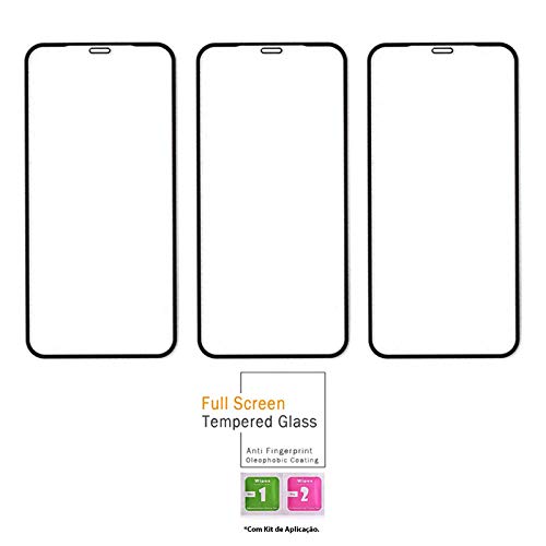 Kit 3x Películas de Vidro 3D iPhone XR + Kit Aplicação