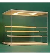 Nonemey Clear Acryl Display Case Stand met LED Licht 2/3/4/5/6 Tier Opbergdoos Showcase Dustp...