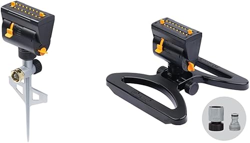 Miniatura 8 de ZillaGreen - Mini oscilador en escalón y manguera de jardín Flexzilla de 58 pulgadas x 25 pies, resistente, ligera, segura para agua potable,