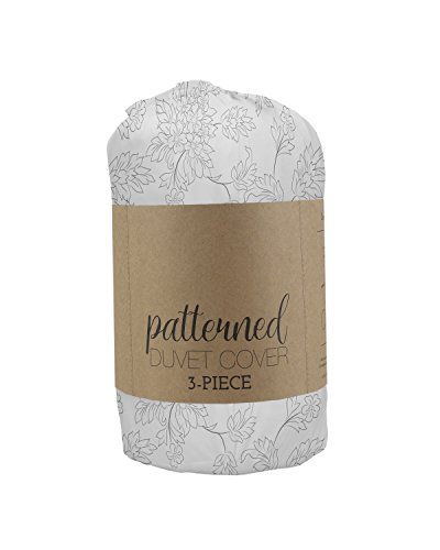Ienjoy Home Patterned Duvet Cover Set, King/California King, Vines Gray #TOP1