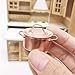 EatingBiting Mini Soup Pot 1/12 Dollhouse Miniature Kitchen Copper Pot 1:12 Dollhouse Miniature Furniture Kitchen Room Soup Pot Cooking Pot Landscape Miniature Bronze Frying pan Pot Cooking kit