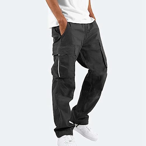 Mens Cargo Pants Fishing Straight Work Light Weight for Men Quick Dry Sweatpants Slim-Fit Baggy Hiking Lightweight3