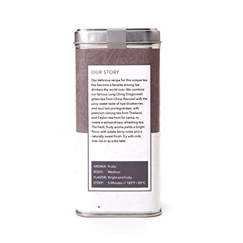 Coffee Bean & Tea Leaf Pomegranate Blueberry Green, Oolong, Black Teas - 20 filter bags in Tin, 20-Count