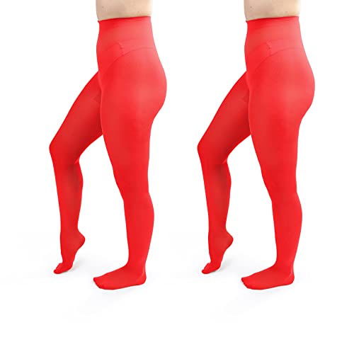Image of Silky Toes Women's 60D Soft Opaque Tights 1-2 Pairs -Black White And Colored Stockings for Women