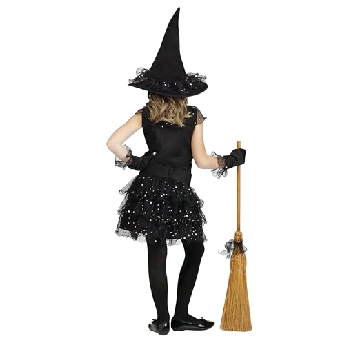 Disfraz de Bruja Brillante Talla Grande 12-14 Negro miniatura 2
